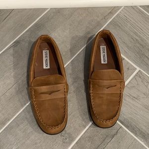 Big Boy Size 4, Steve Madden Brown Leather Loafers